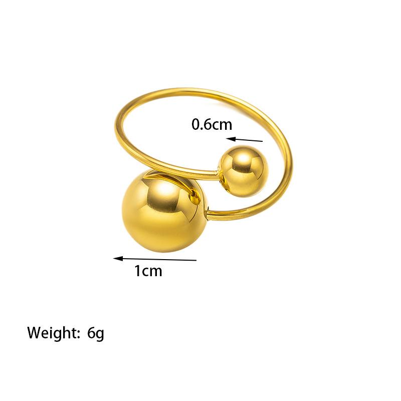 

Не тускнеющее золото 18 карат, кольцо с шарообразным отверстием увеличенного размера, модные персонализированные серьги 2025