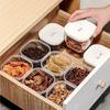 New Transparent Refrigerator Storage Box Dustproof Multifunction Spice Storage Box with Lid Seal Box Kitchen Supplies