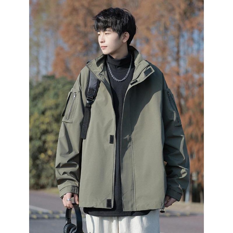 Fashion Autumn and Winter Fashion Jacket Men Spring and Autumn Loose Outdoor Long-sleeved Mountaineering Jacket Men Fashion