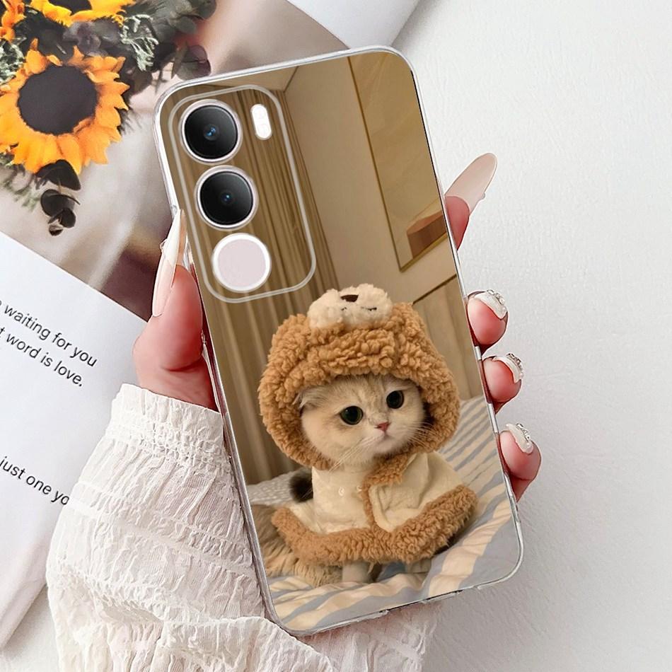 For Vivo Y19S V2419 Elegant Floral Butterfly Painting Phone Case For Vivo Y19s Y 19S 4G Soft Silicone TPU Cases