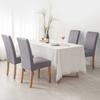 Simple Elastic PU Chair Cover Waterproof Anti-dirty Solid Color Seat Protection Oil Proof All-wrap Wear for Chairs Family Dinner