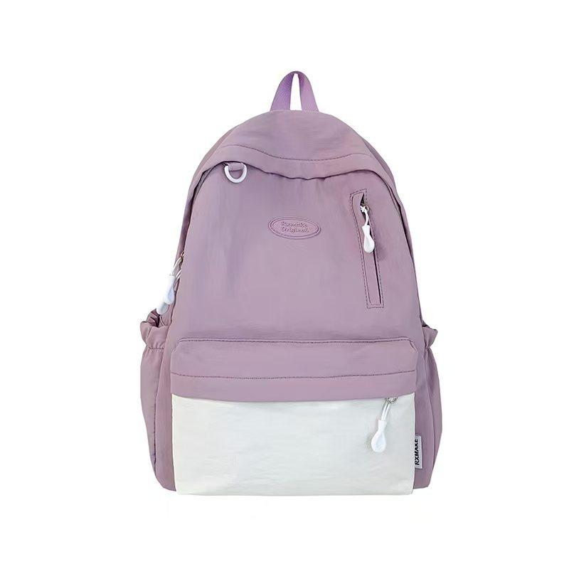 Schoolbag New Niche Simple Schoolbag College Student College Style Backpack for Women's Small Fresh Class Backpack