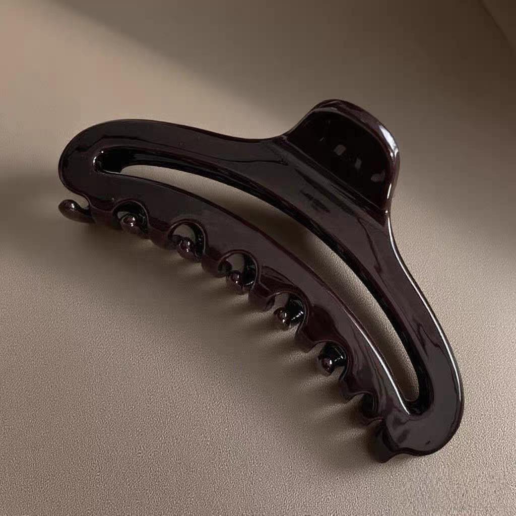 2025 Leopard Print High-End Large Shark Hair Clip for Women