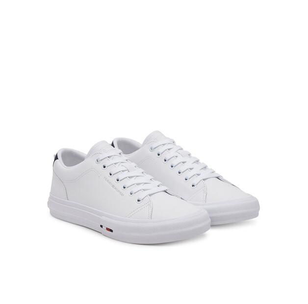 Мужские кроссовки Tommy Hilfiger Th hi vulc street lth patch fm0fm05312 белые