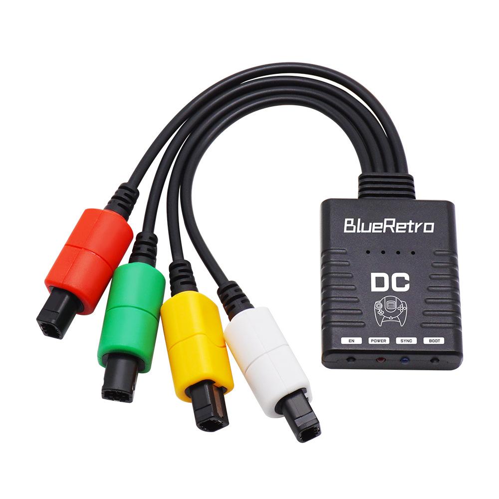 for Sega DreamCast BlueRetro Console Wireless Controller with Bluetooth Converter Cable Adapter Support 4pcs Game Pad