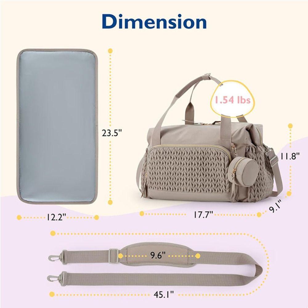 Multifunctional Mommy Diaper Bag Large Capacity Breastfeeding Bag Mommy Shoulder Bag  Outdoor