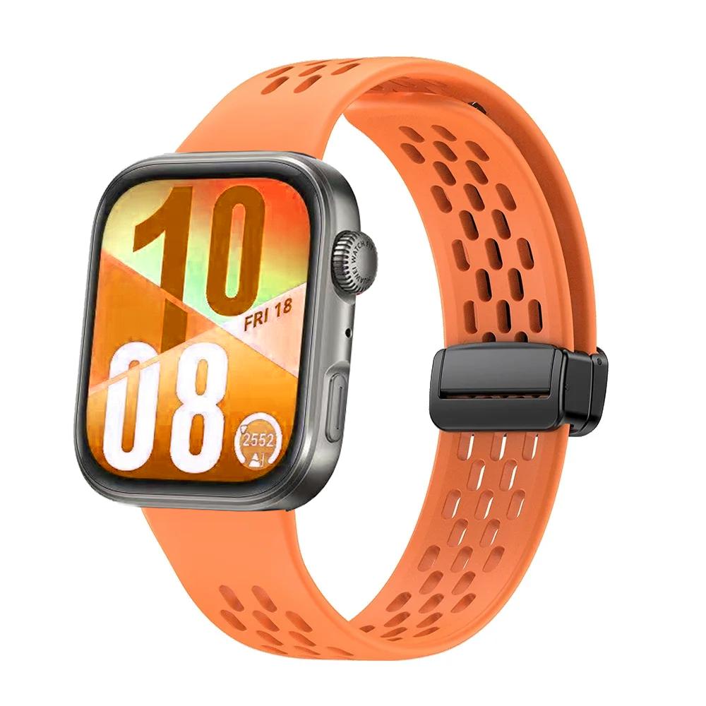 Magnetic Silicone Strap for Huawei Watch Fit 4 Fit 3 Sport Bracelet Wristband for Huawei Watch Fit 4 Pro Correa Belt Accessories