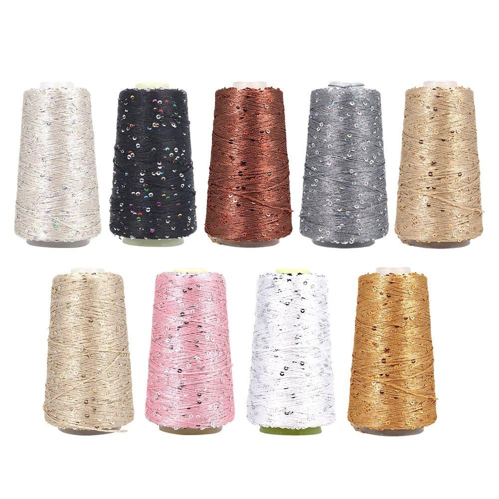 50g Summer Ice Silk Mercerized Yarn DIY Shiny Special Sequin Yarn Hand Woven Rag Knitting Wool Blanket Yarn Home Sewing