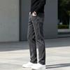 Men's Clothing, Casual Pants Men's Autumn Premium Black and Grey Jeans Men's Slim-Fit Breathable Light Luxury Men's Jeans
