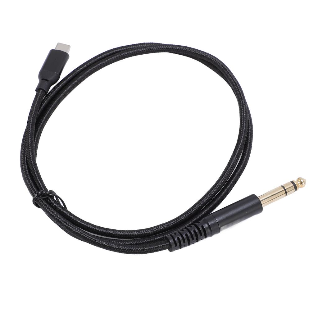 USB C To 6.35mm Male Cable Type C To 14 Inch Auxiliary Jack Stereo Ble Adapter Cord for