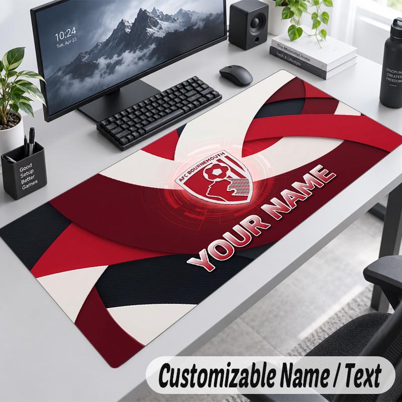 Custom Name Text Mouse Pad Brentford Football Personalized Desk Pad For Work And Gaming