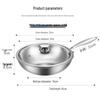 Meichu 3-Ply Steel Wok with Lid, 32CM