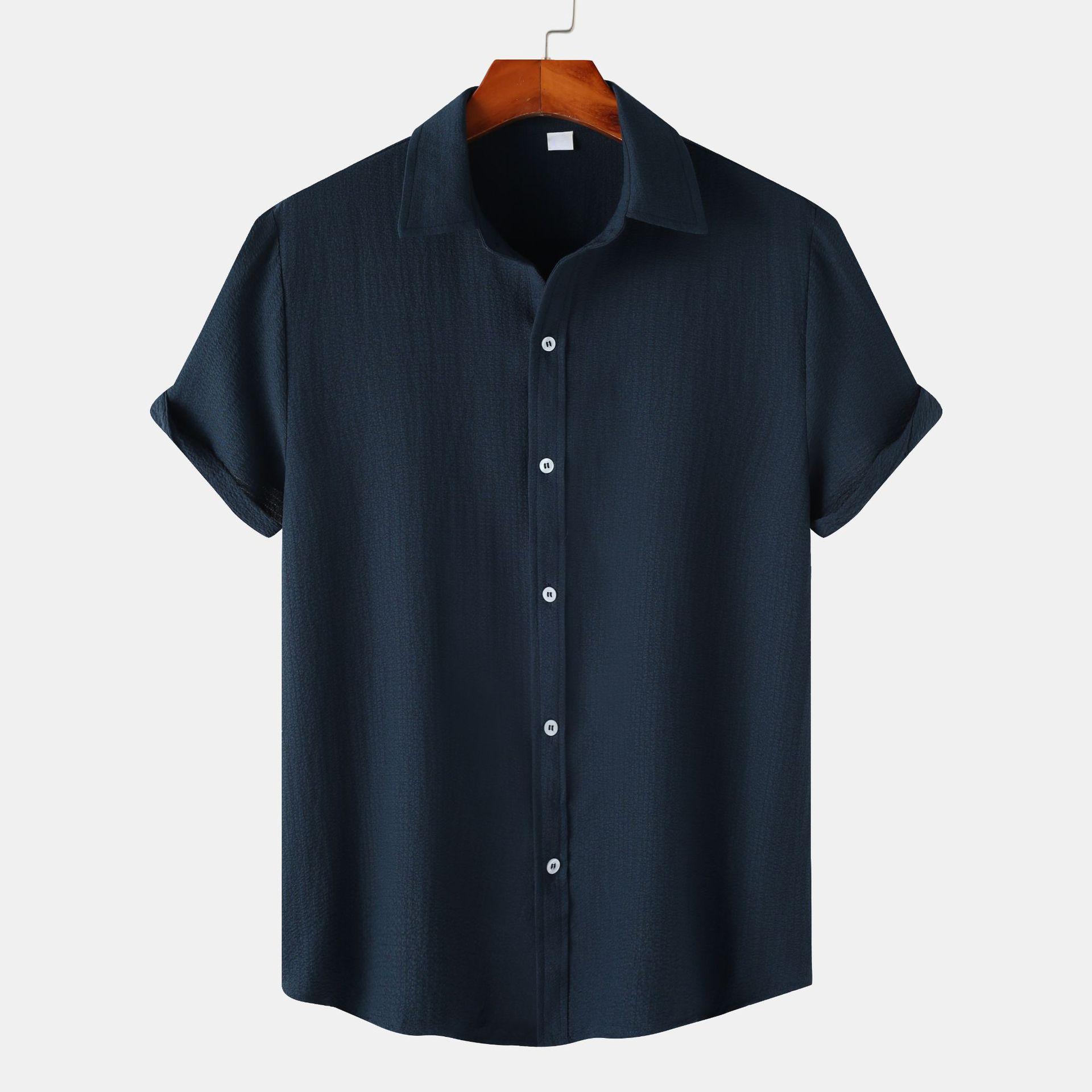 Летние мужские рубашки на пуговицах — фото 7