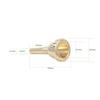 Btuty Alto Trombone Durable Copper with Clear Tone and Smooth Playing Mouthpiece Only Not Mouthpiece, Silver/Gold Finish, Experience, (Trombone