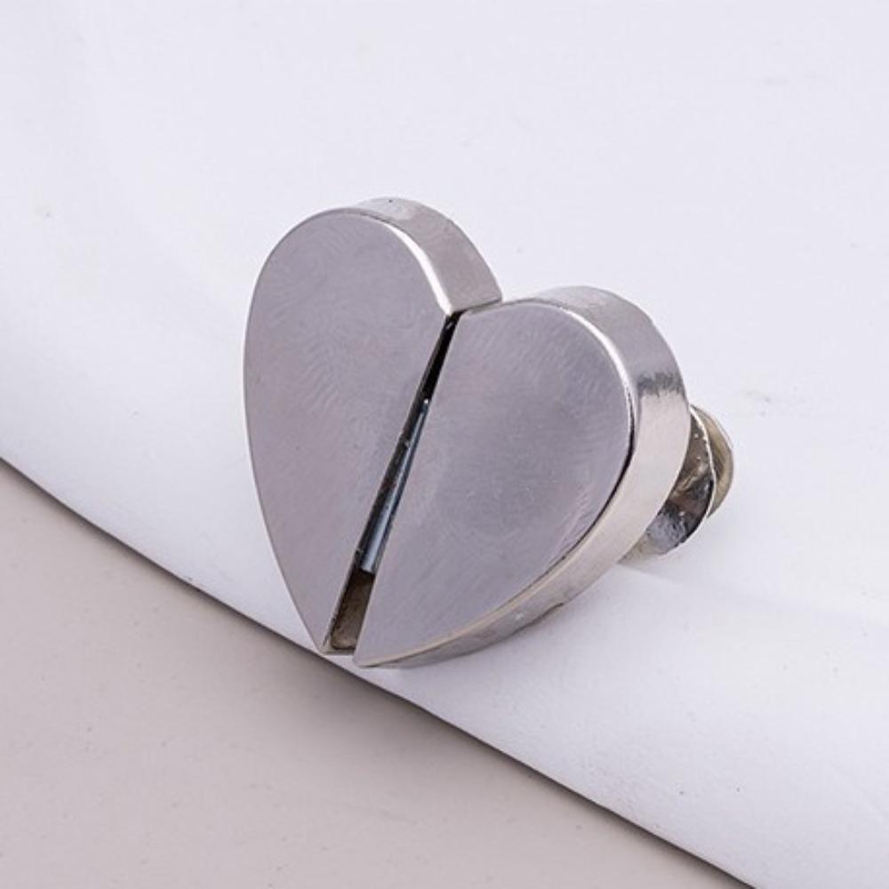 8PCS Heart-Shaped Magnetic Curtain Buckle Anti-Slip Detachable Snap Hooks Hotel Privacy Protection