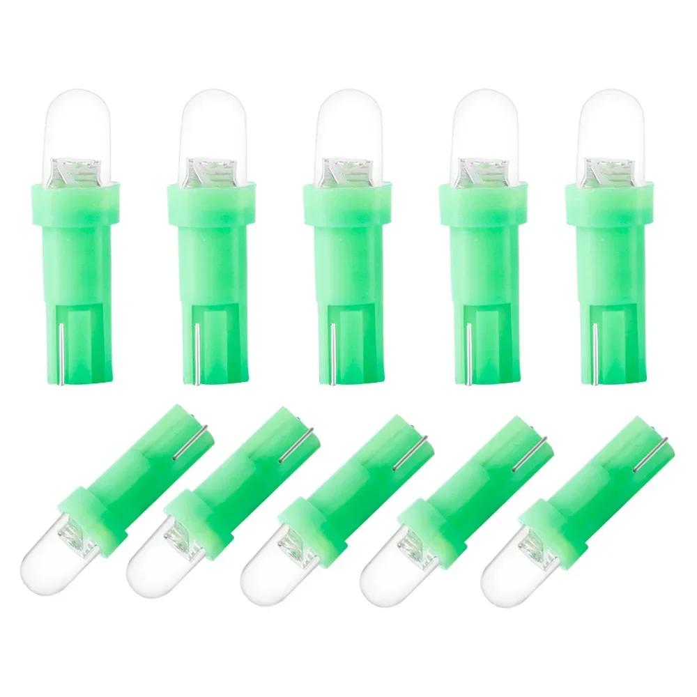 10pcs T5 B8.5d LED Car Instrument Panels Lights Low Power Bulbs 5050 SMD Automobile Dashboard Switch Lamp 12V Car Light Interior