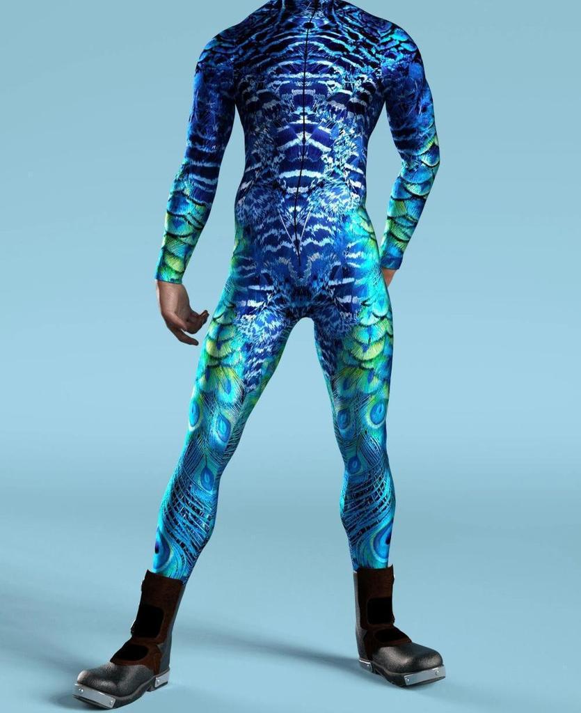 Halloweenský 3D digitálně potištěný body pro dospělé na cosplay a kostýmové párty