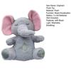 Plüschtier „Atmender Elefant“ für Babys mit beruhigender Musik, leicht, waschbar, musikalisches Tier, Plüschtier, Kuschelpuppe, Schnuller, Geschenk für Neugeborene