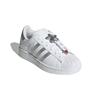 Adidas Originals Superstar II Comfortable Versatile Fashion Trendy Mid-Top Sneakers Women Sneakers White Silver JQ8777
