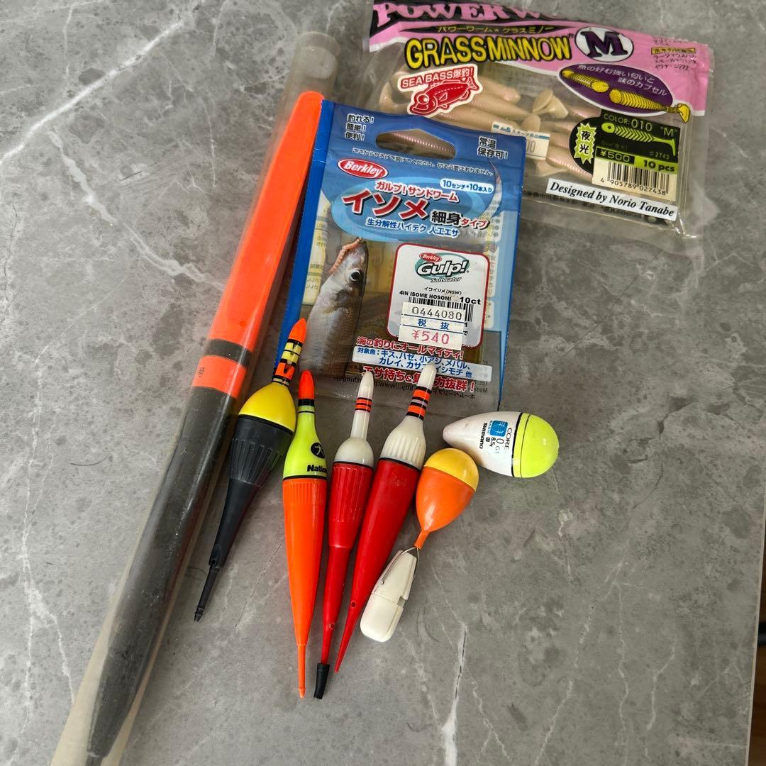 Used Fukase Bar Float Ball Float Fishing Float Assortment Set