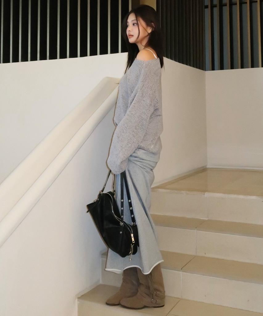 MIXXO Sweat Cutout Skirt_Miwwhg346C