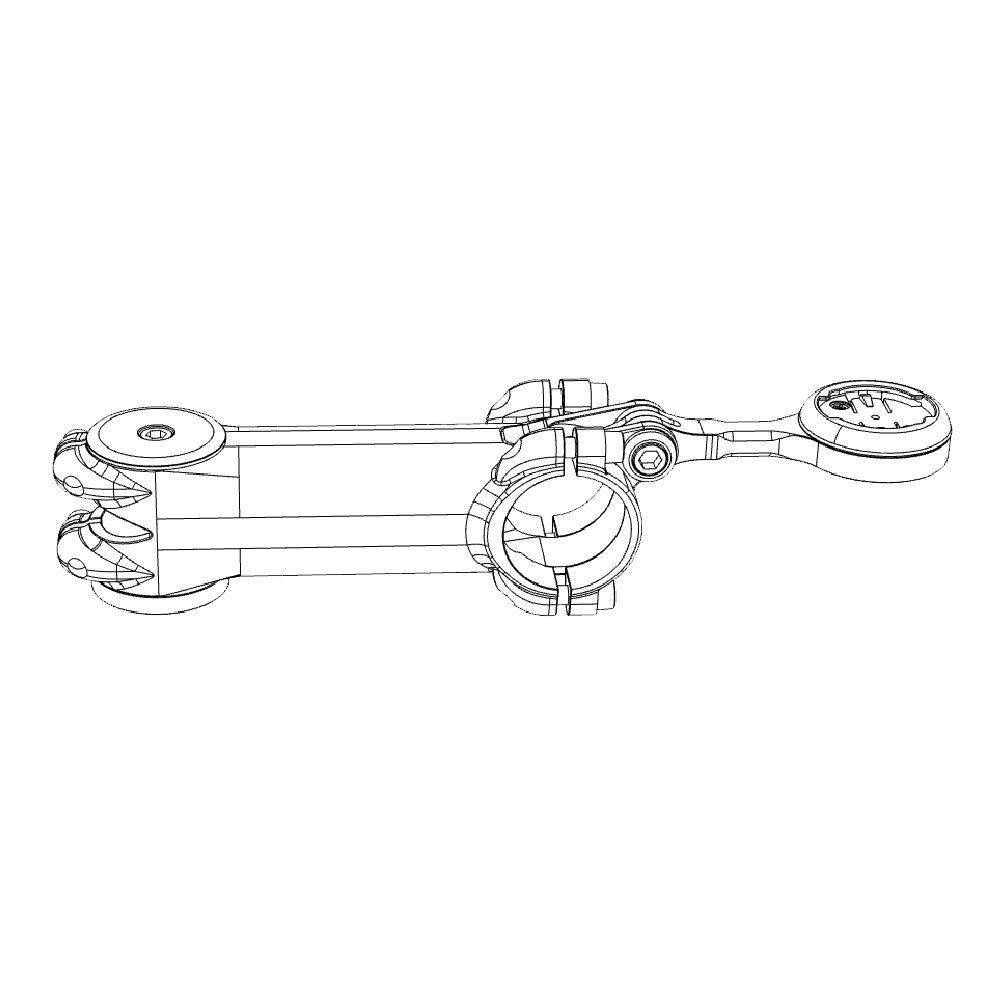 Cycling Computer Mount GP Conversion Adapter Type HED3 for Adapter [REC MOUNT] Wahoo/Pioneer [Conversion Only] [GP-HED3-WAH]