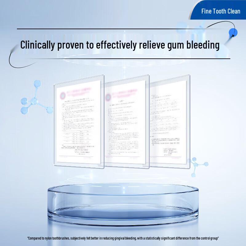 Lion Fine Tooth Clean 0.01 Elastic Bristle Toothbrush (2-Pack)