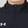 Under Armour Woven Solid Jacket Comfortable Breathable Long Pants Casual Sports Set Men Sets Black 22500408-001+22500706-001