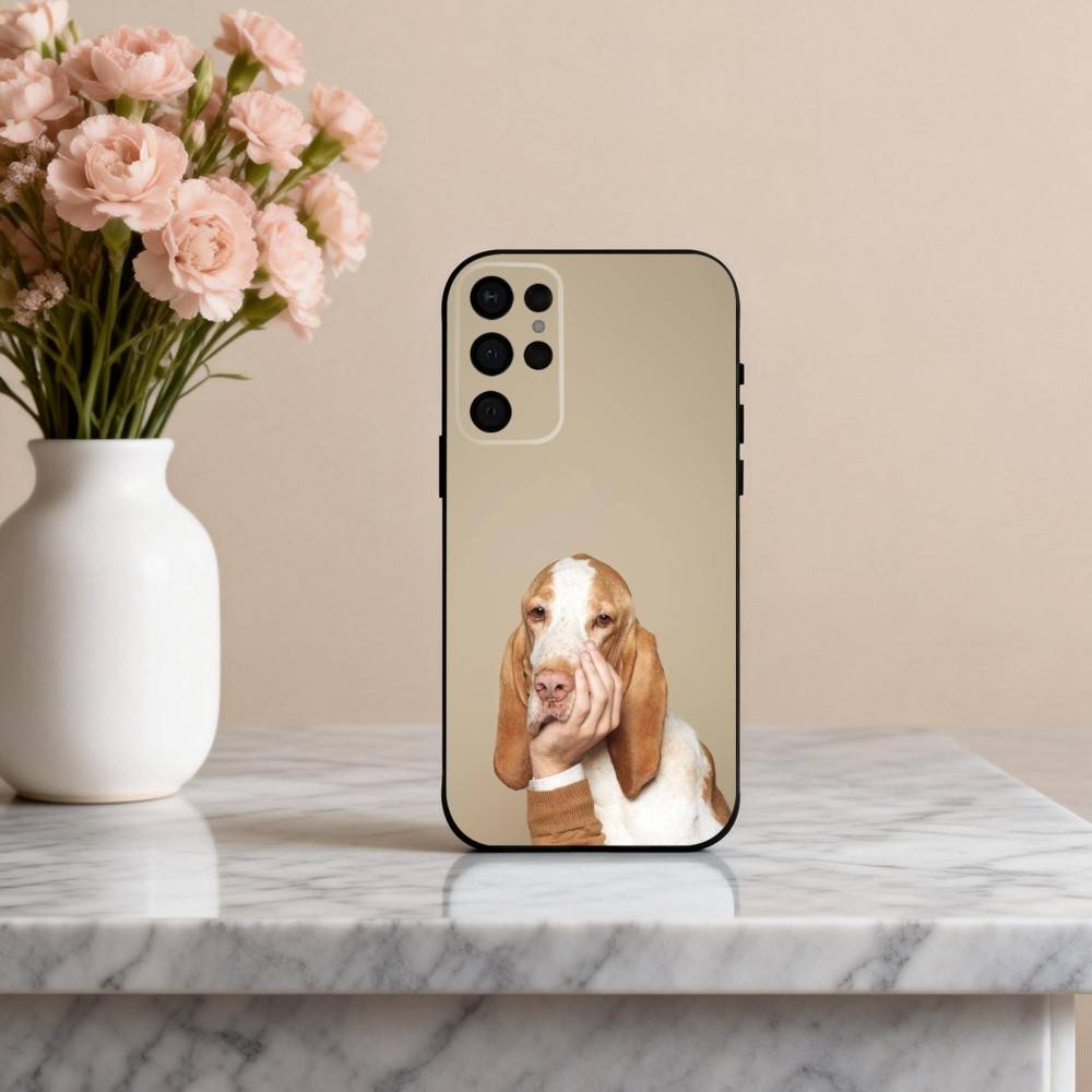 F-Funny A-Animal D-Dog-G Phone Case For Samsung S25,24,23,22,30,21,10,9,Ultra,Plus,Lite,FE,4,5 G Soft Black Case