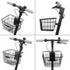 Panier pour Trottinette Électrique Panier Solide en Métal pour Trottinette avec Support Fixe Résistant à la Rouille pour Montage Avant pour Enfants Adultes