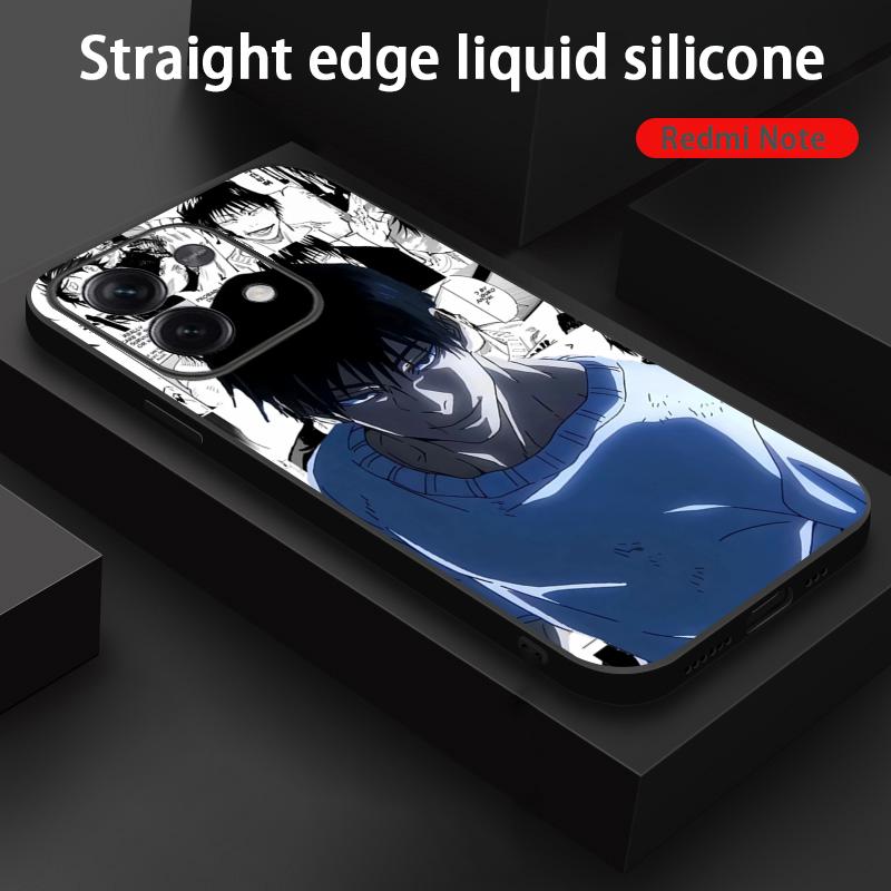 Super cool Toji Fushiguro klassisches Anime Handyhülle für Redmi Note 14 13 12 11 Pro Plus S 5G 14C A3 Weiche Schwarze Handyhülle