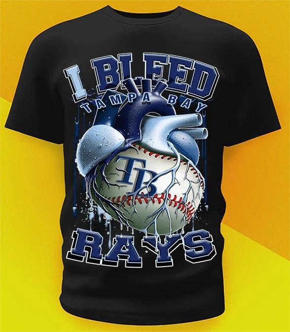 Tampa Bay Devil Rays Bleed Shirt Sizes!! Youth-6XL L