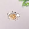 Cartoon Crab Resin Cabochons Flatback Kawaii Marine Life Decorative Pieces for Hair Bow Centerpiece Toddler Jewellery Slime DIY