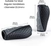 PRUNUS Short Bike Handlebar Rubber Ergonomic Bicycle Handlebar Grips for MTB Mountain BMX Grips, Anti-Slip