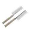 Cat Comb Stainless Steel Cat Brush Dog Hair Brush Wood Handle Pet Hair Remover Cats Comb Pet Grooming Cleaning Tools Accessories