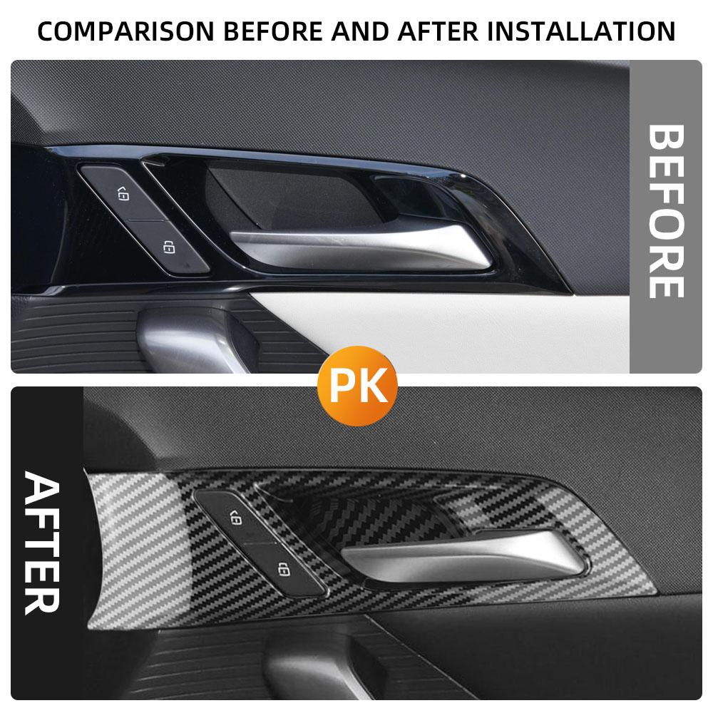 LHD&RHD Stickers Car Inner Door Handle Decorative for MG4 EV Mulan 2025-2025 Insert Bezel Frame Door Handle Bowl Cover Trim