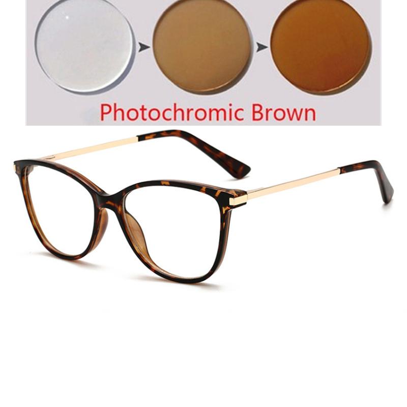 

Anti Blue Light Cat Eye Myopia Glasses Women Brand Designer Spring Leg Prescription Spectacles Frame Diopter 0 -0.5 -0.75 To -6 Custom Prescription