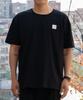 Igseukeoseu E Logo Oversized Half T-Shirt Black