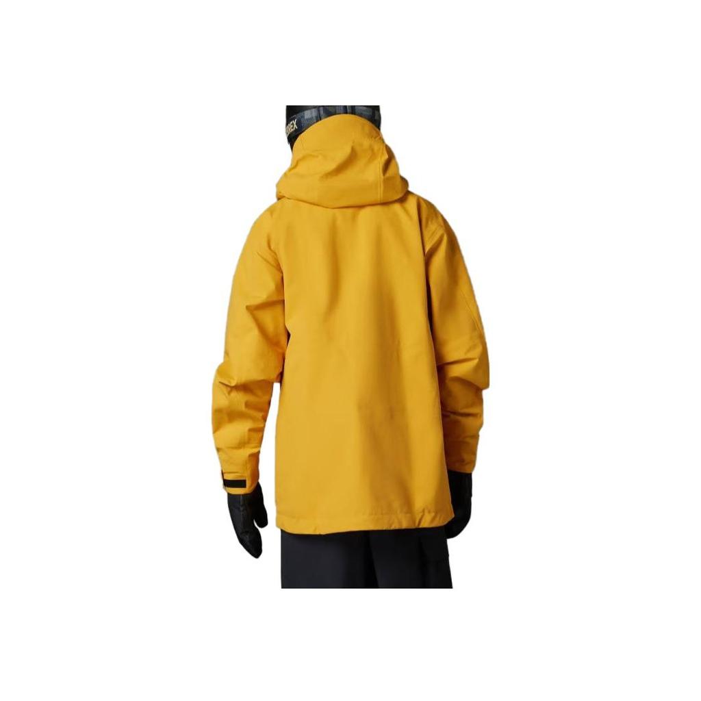 Adidas Terrex Techrock 3-Layer Post Consumer Nylon Rain.Rdy Jacket Loose Letter Print Hooded Long Sleeve Jacket Men Jacket Yellow IB1086
