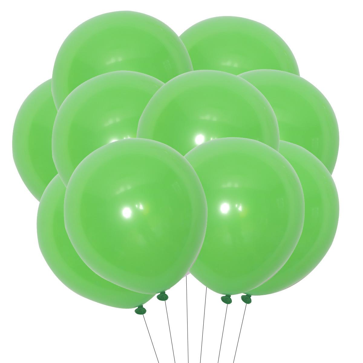 

Оптовая упаковка из 20 штук 10-дюймовых латексных шаров разных цветов для дней рождений, вечеринок, свадеб, Рождества 20 matte fruit green
