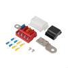 A16P-M10 100A 32V 4 Circuit Kit Blade Fuse Block Battery Terminal Mount Busbar Boating Equipment For Car Yacht Truck