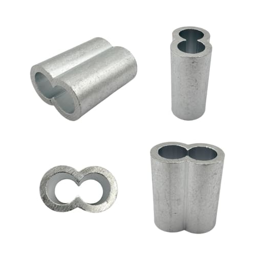 simPLEISURE Wire Rope Sleeves, Figure 8, M5.0, Pack of 50 (ya010024g01n0)