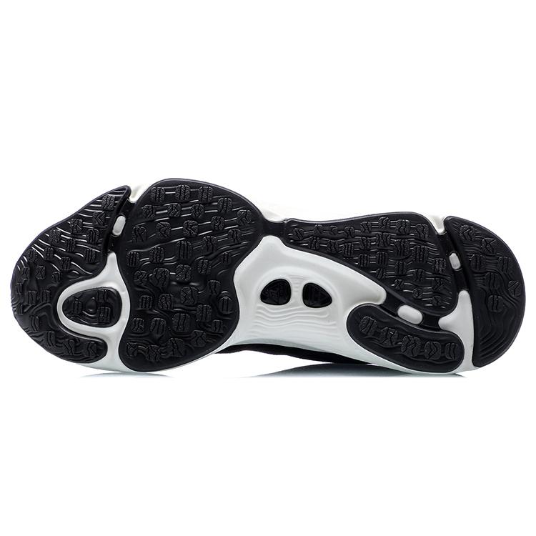 Li Ning Arashi Abrasion Resistant Breathable Low Top Running Shoes Women's Black White ARHR034-1