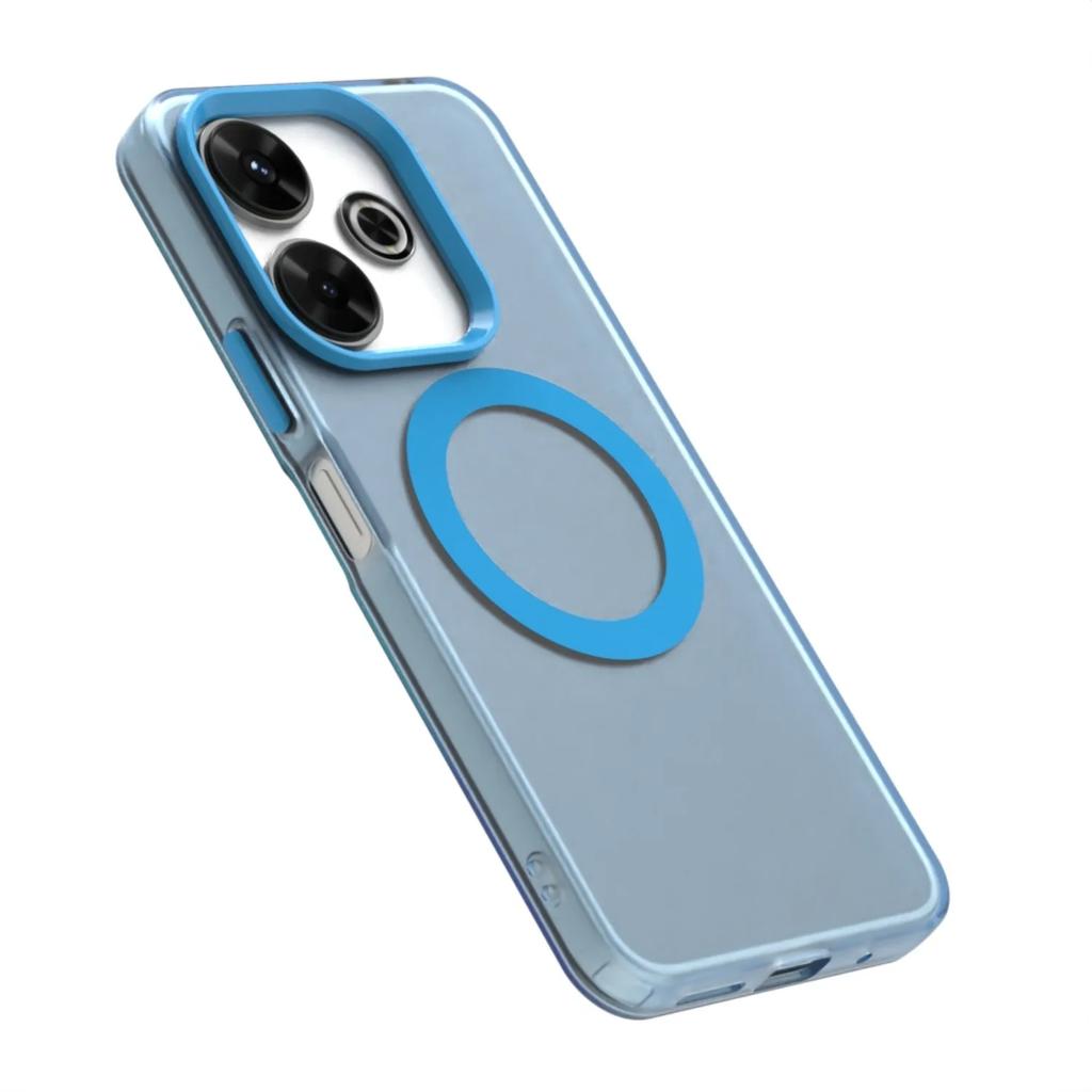 Matte Süßigkeit Magnetische Kabellose Lade Hülle Transparent für Xiaomi 14T Pro Für Magsafe Hülle für Redmi 14C 14R 13 Poco X6 pro 5G