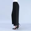 Women's Summer Cotton and Hemp Wide Leg Pants, Women's Large Embroidered Nine Cent Pants