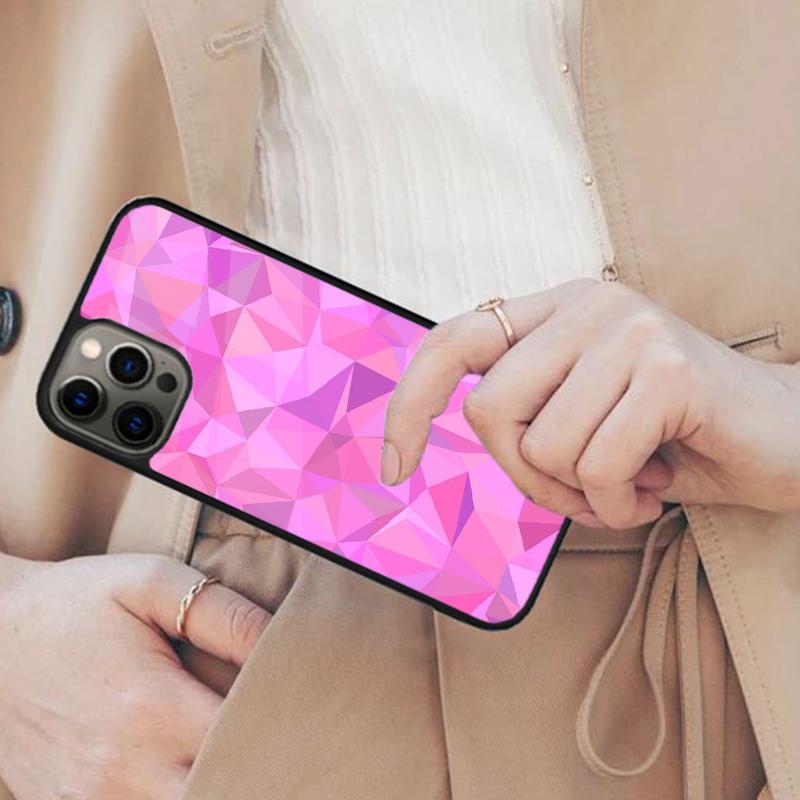 

Geometric Abstract Crystal Magnetic Phone Case For APPLE iPhone 17 Air 16 14 13 12 Pro Max 15 Plus Wireless Charge MagSafe Cover iPhone 13mini