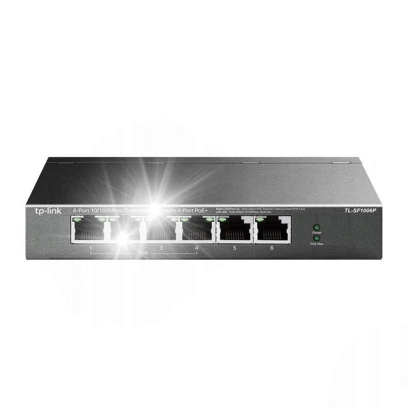 Switch niezarządzalny TP-Link TL-SF1006P 6x10/100 4xPoE+