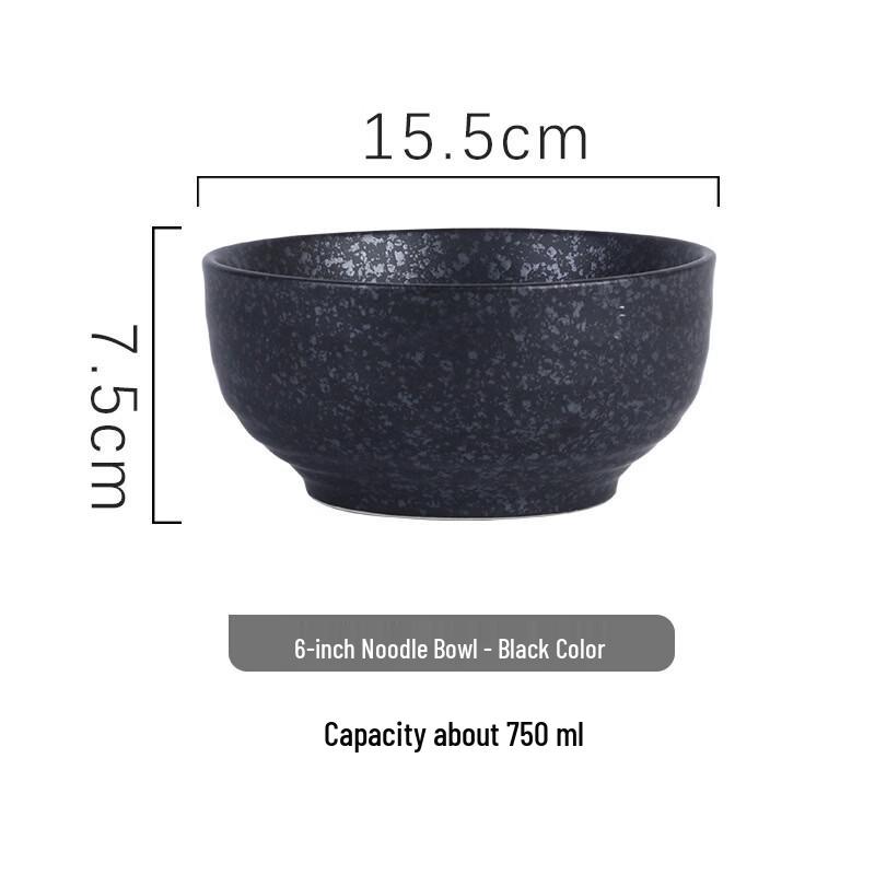 ZISIZ Hand-Painted Ceramic Noodle Bowl Set