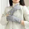 Autumn Winter Solid Simple Cute Lovely Women's Gloves Keep Warm Touch Screen Not Bloated Thin Windproof Cycling Drive
