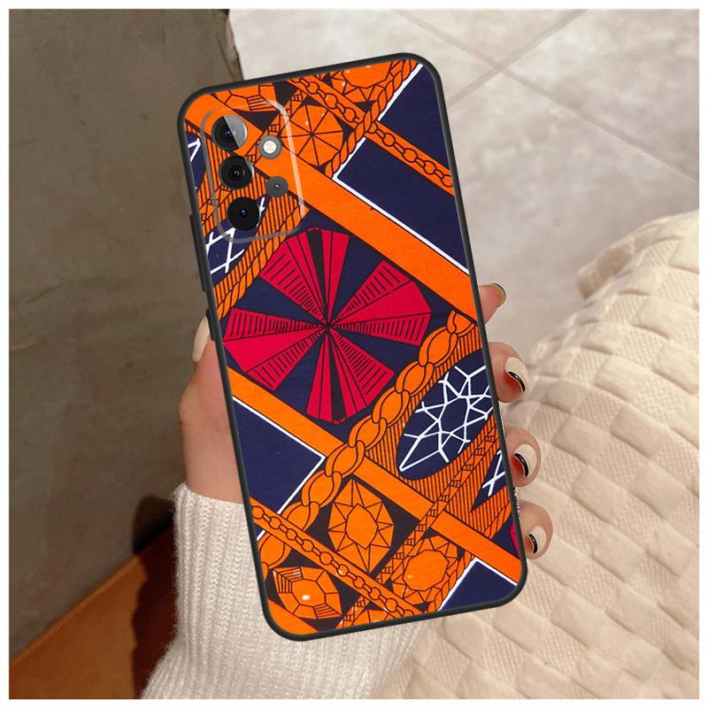 

African Style Fabric Print For Samsung Galaxy A15 A35 A55 A32 A12 A22 A52 A06 A54 A34 A14 A56 A36 A26 A16 A13 A53 Case Samsung A34 5G